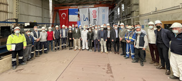 Point de Caux Steel Cutting Ceremony
